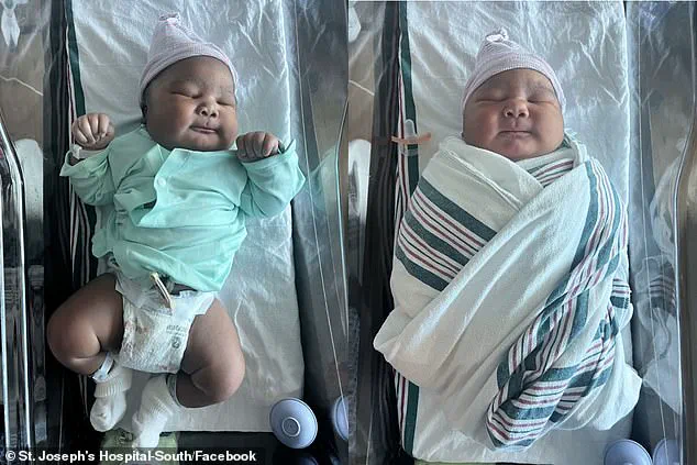13-Pound Baby Breaks St. Joseph's Hospital-South Record, Mother Daniella Hines Calls It a Medical Marvel