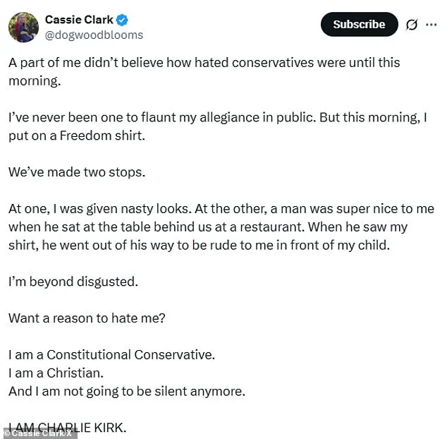 Controversial Charlie Kirk Shirt Incident Sparks Debate and Shift in North Carolina Native's Online Presence