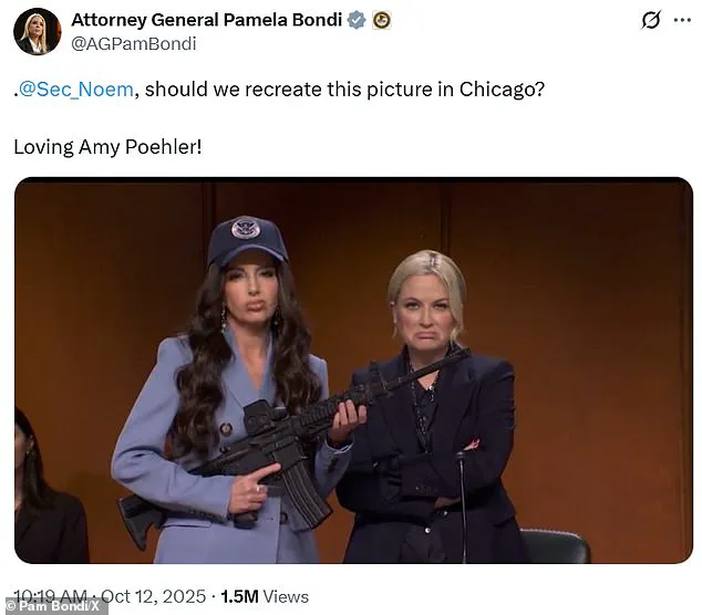 Attorney General Pam Bondi's Unexpected Good Humor Amid Sharp SNL Parody Marking 50th Anniversary