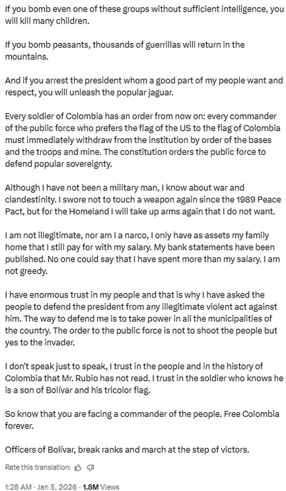 Trump's Foreign Policy Threats Spark Diplomatic Tensions and Public Backlash in Colombia