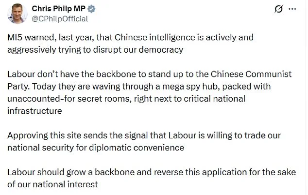 UK Approves China's 'Mega-Embassy' Despite Security Fears, Sparking Parliamentary Debate
