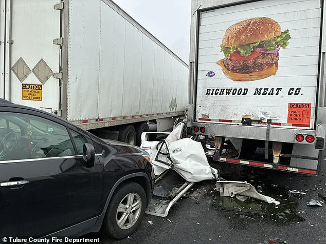 Dense Fog Triggers Chain-Reaction Pileup, Stranding Hundreds on Highway 99 Near Earlimart