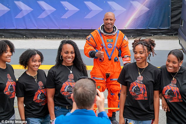 Victor Glover's daughter dances to celebrate his historic Artemis II moon mission.