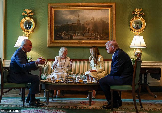 King Charles and Queen Camilla arrive in D.C. as White House remains under construction.