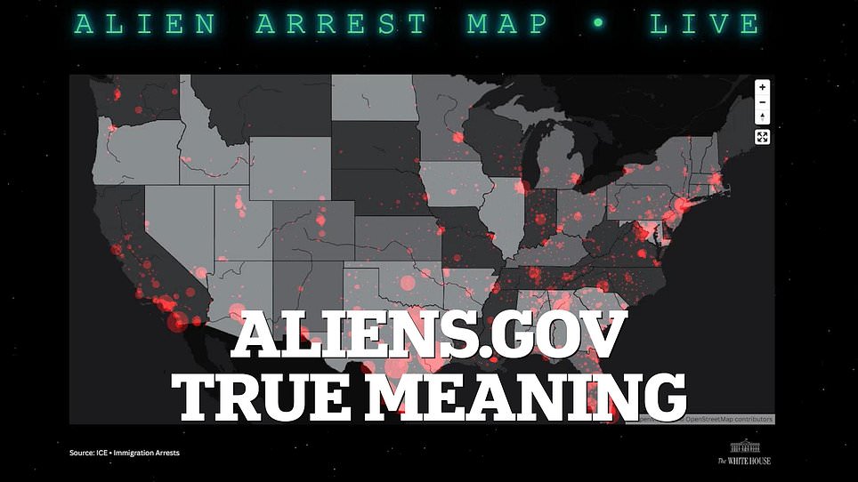 White House's "aliens.gov" is actually a law enforcement tool tracking migrants.